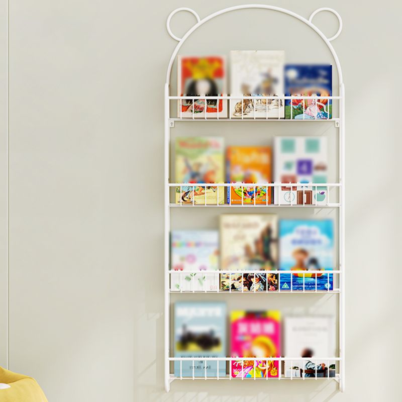 Modern Metal Floating Bookcase Wall Mounted Bookshelf for Home Clearhalo 'Bookcases' 'furn' 'furn_bookcases' 'Furniture' 'furniture_bookcases' 'kitchen' 'kitchen_bookcases' 'Living Room Furniture' 'Office Furniture' 1200x1200_7c549b12-f979-417f-b976-0279c8f8b576