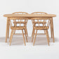 Simplicity Kitchen Solid Wood Dining Table Oval Shape Dining Table with 4 Legs Base Clearhalo ' dining_table' 'Dining Tables & Seating' 'Dining Tables' 'furn' 'furn_dining_table' 'Furniture' 'furniture_dining_table' 'Kitchen & Dining Furniture' 'kitchen&dining_furn' 'kitchen' 'kitchen_dining_table' 1200x1200_7c549c90-be6b-40e3-95fb-2ace440ade72