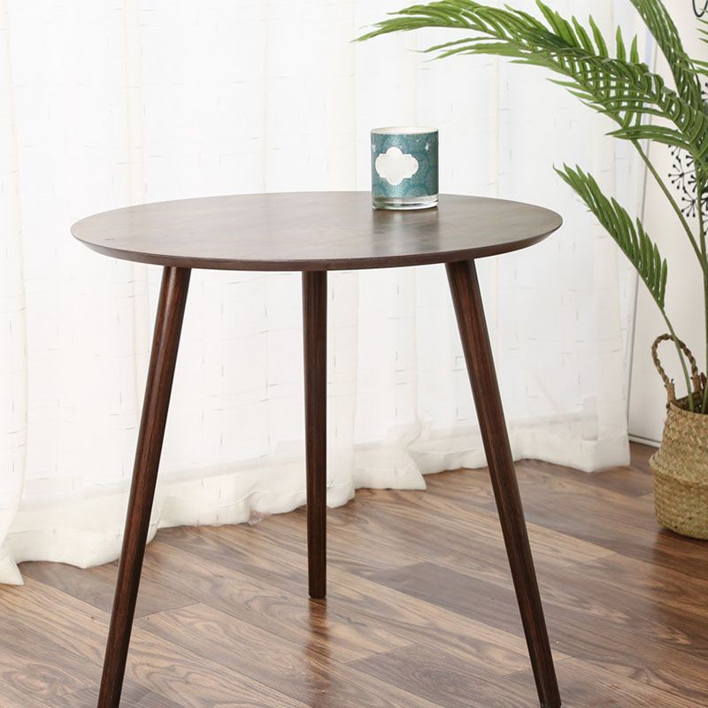 Modern 3 Legs Cocktail Table Round Wood Coffee Table - Brown Clearhalo 'Coffee & Accent Tables' 'Coffee Tables' 'coffee_tables' 'furn' 'furn_coffee_tables' 'Furniture' 'furniture_coffee_tables' 'Living Room Furniture' 1200x1200_7c555c0b-af81-4ea0-b067-b65e5767cc3e