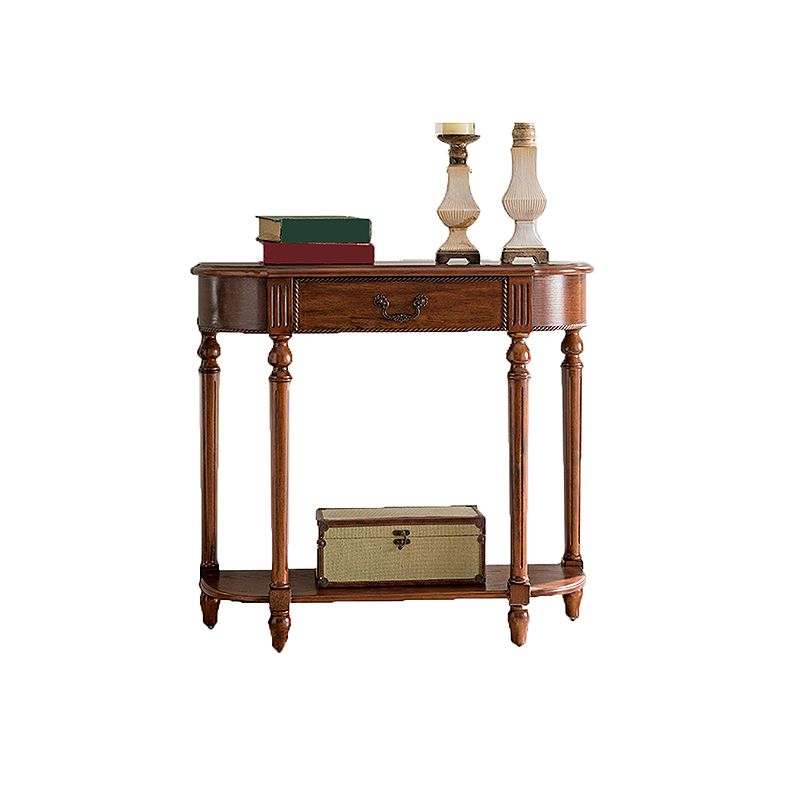 Mident secolo moderno in legno massiccio, tavolo da accento per console 35,43 "a Brone