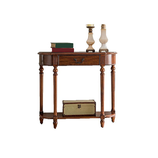 Mident secolo moderno in legno massiccio, tavolo da accento per console 35,43 "a Brone