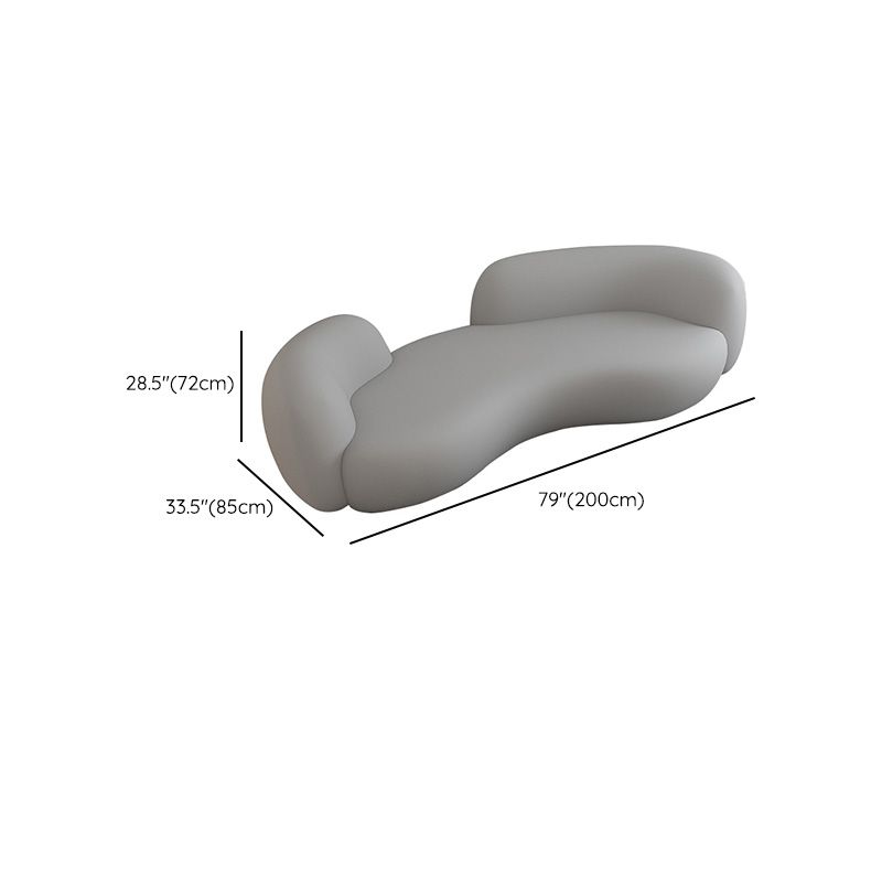 湾曲したラブシートソファコンテンポラリースタイルリビングルームのユニークな座席