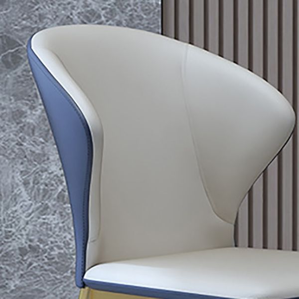 Sillas de comedor de estilo nórdico sillas de comedor sin brazos con patas de metal para cocina