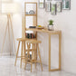 Modern Wooden Pub Table Rectangle Natural Bar Height Cocktail Table with Shelves Clearhalo 'Bar Furniture' 'Bar Tables' 'bar_tables' 'furn' 'furn_bar_tables' 'Furniture' 'Kitchen & Dining Furniture' 1200x1200_7c5b612a-362f-4f11-a72e-9d4436c1f3c7