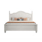 Contemporary Wooden Arched Standard Bed, Panel Headboard Bed