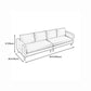 Mordern Square Arm Sofa with Tight Back Convertible Sofa for Living Room, Apartment Clearhalo 'furn' 'furn_sofas' 'Furniture' 'furniture_sofas' 'kitchen' 'kitchen_sofas' 'Living Room Furniture' 'Sofa' 'sofas' 1200x1200_7c5f1668-d270-41c1-a9ff-2e223faf389e