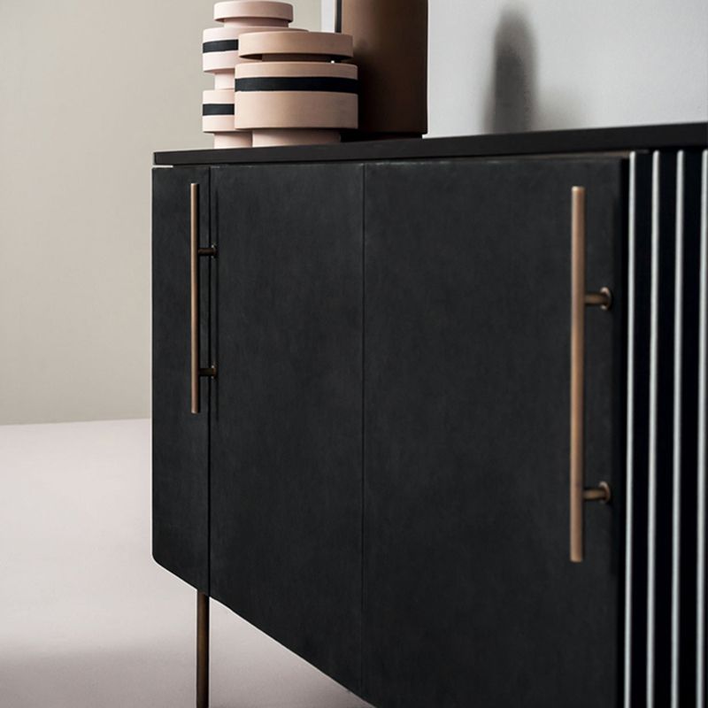 Metal and Solid Wood Cabinet Black Bar Pulls Straight Legs Accent Cabinet Clearhalo 'Cabinets & Chests' 'cabinets_chests' 'furn' 'furn_cabinets_chests' 'Furniture' 'Living Room Furniture' 1200x1200_7c5f6f02-9210-4bf2-8678-99e274db7228