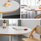 Contemporary Solid Wood Dining Table Single Pedestal Round Table for Home Clearhalo ' dining_table' 'Dining Tables & Seating' 'Dining Tables' 'furn' 'furn_dining_table' 'Furniture' 'furniture_dining_table' 'Kitchen & Dining Furniture' 'kitchen&dining_furn' 'kitchen' 'kitchen_dining_table' 1200x1200_7c62c30e-be0a-4191-b157-ab5c34cf13a3