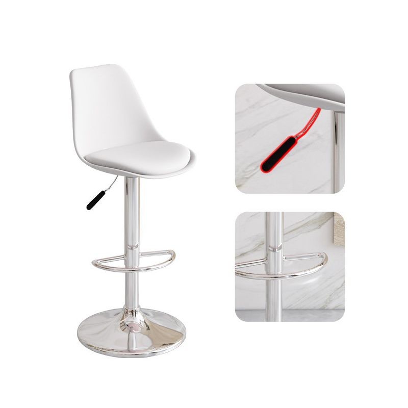 Contemporary Style Bar Stool Liftable Counter Bar Stool with Metal Legs Clearhalo 'Bar Furniture' 'Bar Stools' 'bar_stools' 'furn' 'furn_bar_stools' 'Furniture' 'furniture_bar_stools' 'Kitchen & Dining Furniture' 1200x1200_7c639990-d068-4a0b-9908-74286afb18c3