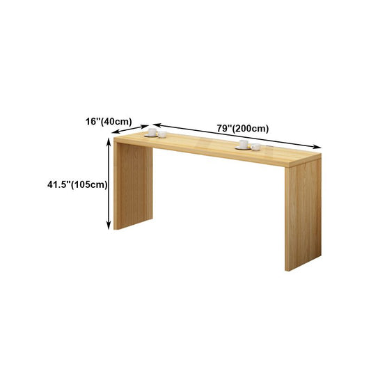 Pine Wood Bar Table Traditional Luxury Rectangle Bar Table with Sled Base Clearhalo 'Bar Furniture' 'Bar Tables' 'bar_tables' 'furn' 'furn_bar_tables' 'Furniture' 'furniture_bar_tables' 'Kitchen & Dining Furniture' 1200x1200_7c653bf0-1391-48ad-b40c-fb8a061b2606