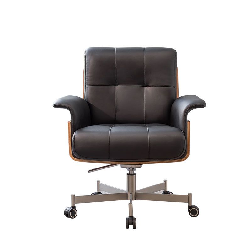 Modern Desk Chair Fixed Arms Upholstered No Distressing Office Chair Clearhalo 'furn' 'furn_office_chair' 'Furniture' 'Office Chairs' 'Office Furniture' 'office_chair' 1200x1200_7c68ef18-20bb-4ab6-bc7e-66dd56c5d395
