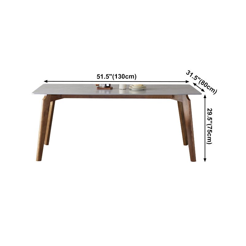 Rectangle Grey Top Dining Table Mid-Century Modern Sintered Stone Table with 4 Legs Clearhalo ' dining_table' 'Dining Tables & Seating' 'Dining Tables' 'furn' 'furn_dining_table' 'Furniture' 'furniture_dining_table' 'Kitchen & Dining Furniture' 'kitchen&dining_furn' 'kitchen' 'kitchen_dining_table' 1200x1200_7c6c024e-a3dc-4d78-88db-043379bb221c