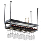 Metal Industrial Wine Holder Rack Hanging with Glass Holder and Storage Shelf Clearhalo 'furn' 'furn_wine_racks' 'Furniture' 'Kitchen & Dining Furniture' 'Wine Racks' 'wine_racks' 1200x1200_7c6ca132-d30d-44bb-a80f-f720b84d36d3