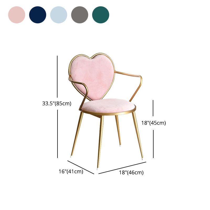 Arm Solid Back Dining Chair Nordic Design Upholstered Dining Chairs