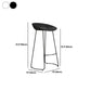 Modern Armless Backrest Counter Stool Iron Bar Stool with Acrylic Seat and Pedal for Cafe Clearhalo 'Bar Furniture' 'Bar Stools' 'bar_stools' 'furn' 'furn_bar_stools' 'Furniture' 'Kitchen & Dining Furniture' 1200x1200_7c6d9697-8d6d-4b56-92ef-bc6b24601ea9
