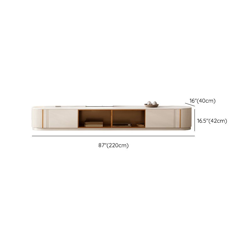 Stone Media Console TV Stand Modern Media Console for Living Room Clearhalo 'furn' 'furn_tv_stands_entertainment_centers' 'Furniture' 'Living Room Furniture' 'TV Stands & Entertainment Centers' 'TV Stands & Media Storage Furniture' 'tv_stands_entertainment_centers' 1200x1200_7c6e2f34-e451-4fa3-8927-d0b1e9a5eaa1