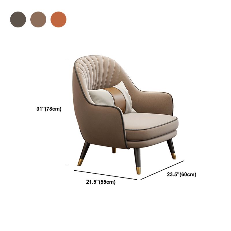 Velvet Accent Armchair 21.65" Wide Arms Included Chair for Living Room Clearhalo 'Accent Chairs' 'accent_chairs' 'Chairs & Seating' 'furn' 'furn_accent_chairs' 'Furniture' 'Living Room Furniture' 1200x1200_7c6e78cf-f960-46e9-bb88-6629ad19e741