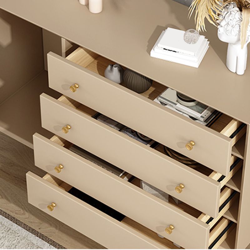 Sideboard di stoccaggio in legno di rettangolo di rettangolo moderno