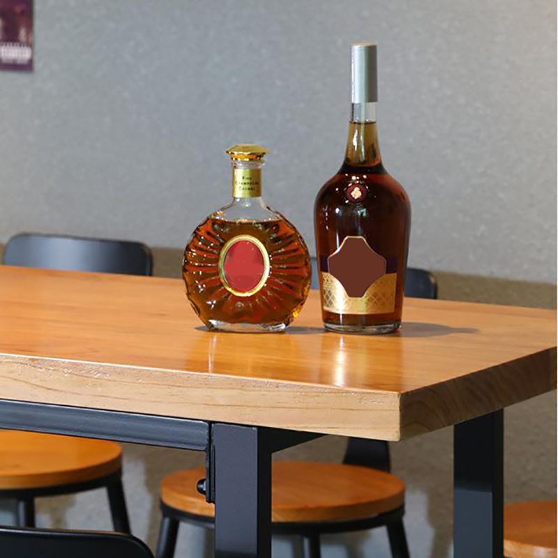 Industrial Bar Table Rectangle Solid Wood Bar Height Pub Table for Indoor Clearhalo 'Bar Furniture' 'Bar Tables' 'bar_tables' 'furn' 'furn_bar_tables' 'Furniture' 'Kitchen & Dining Furniture' 1200x1200_7c6f8737-beba-4473-af4c-fa62eabe4039