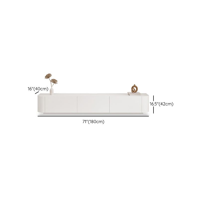 White Faux Wood Media Console Contemporary TV Stand Console with Drawers Clearhalo 'furn' 'furn_tv_stands_entertainment_centers' 'Furniture' 'Living Room Furniture' 'TV Stands & Entertainment Centers' 'TV Stands & Media Storage Furniture' 'tv_stands_entertainment_centers' 1200x1200_7c6fc295-f078-47e3-a1dd-ccd15dce28f7