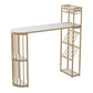 Glam – ensemble de Table de bar rectangulaire avec tabourets hauts en métal, 1/2/3 pièces, pour la maison