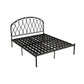 Open-Frame Bed,47.24" H Arched Headboard Slat Bed with Metal Legs Clearhalo 'Bedroom Furniture' 'Beds' 'furn' 'furn_beds' 'Furniture' 1200x1200_7c726149-da66-4840-92bd-3e0516b2407d