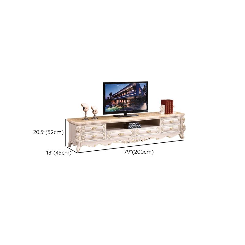 Open Storage Stand Console Glam TV Media Console with Drawers Clearhalo 'furn' 'furn_tv_stands_entertainment_centers' 'Furniture' 'Living Room Furniture' 'TV Stands & Entertainment Centers' 'TV Stands & Media Storage Furniture' 'tv_stands_entertainment_centers' 1200x1200_7c740237-578e-4c2c-96aa-5520f1ddbada