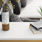 Industrial Bar Table Set 1/3 Pieces Stone Counter Table with Upholstered Stools