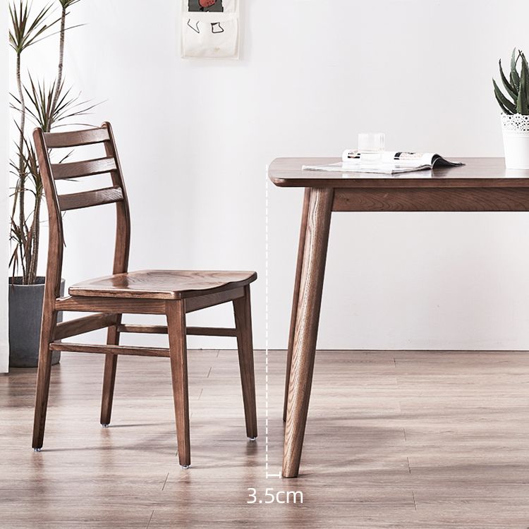 Mid-Century Modern Dining Table Brown Rectangle Solid Wood Dining Table Clearhalo ' dining_table' 'Dining Tables & Seating' 'Dining Tables' 'furn' 'furn_dining_table' 'Furniture' 'furniture_dining_table' 'Kitchen & Dining Furniture' 'kitchen&dining_furn' 'kitchen' 'kitchen_dining_table' 1200x1200_7c7b2f6f-c5a1-41a9-9310-fe85e6df6444
