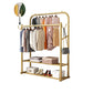 Estante de pelaje de estilo industrial Pure Color Free Standing Metallic Coat Rack