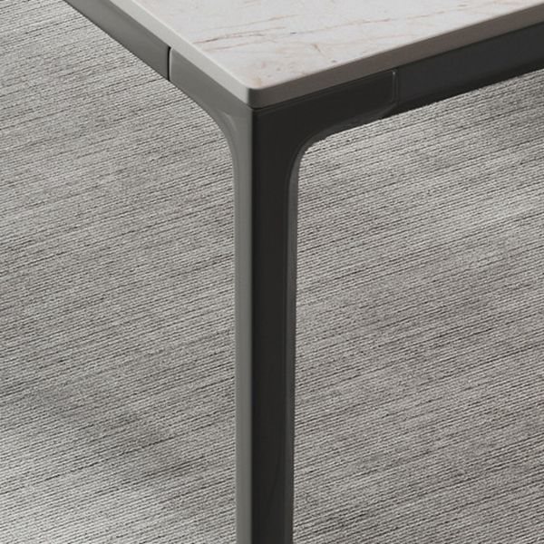 Modern Stone Dining Table Set 1/2/3/5/7 Pieces Dining Set with Solid Back Chairs