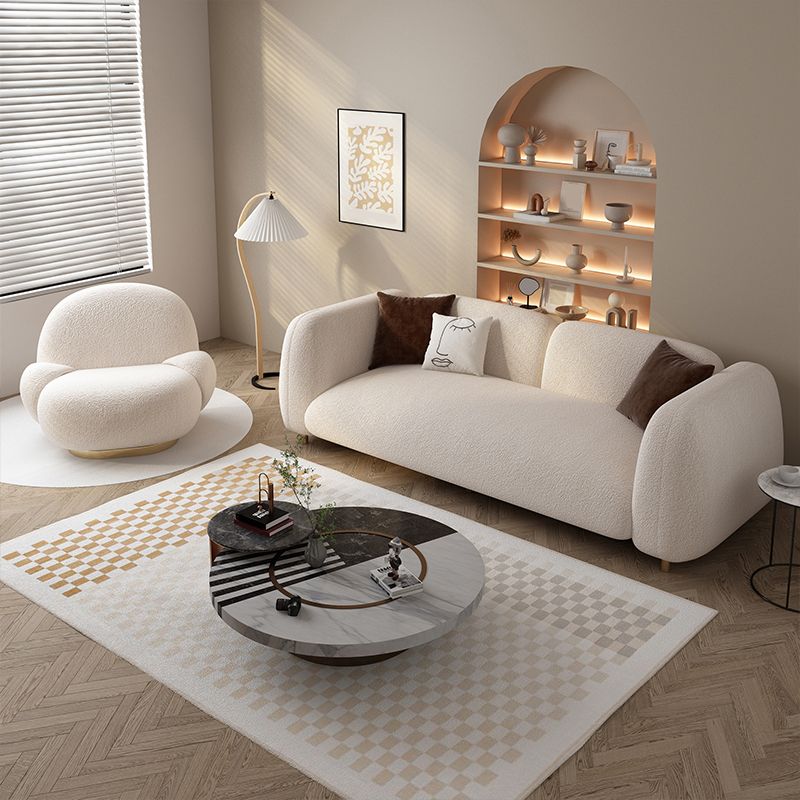 Tuxedo Arm Sofa with Tight Back 32.28" Wide Modern Sofa for Living Room