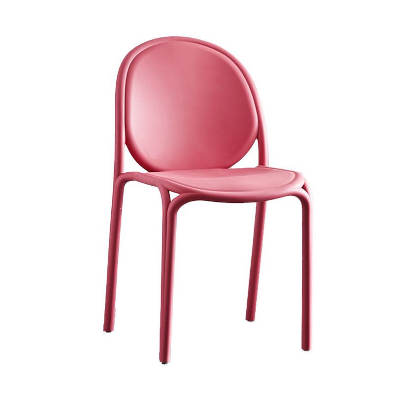 Scandinavian Style Plastic Dining Armless Chair Solid Back Dining Side Chairs Clearhalo ' kitchen&dining_furn' 'Dining Chairs' 'Dining Tables & Seating' 'dining_chair' 'furn' 'furn_dining_chair' 'Furniture' 'furniture_dining_chair' 'Kitchen & Dining Furniture' 'kitchen' 1200x1200_7c8051b5-2817-450a-81a8-7aaa27e030fb
