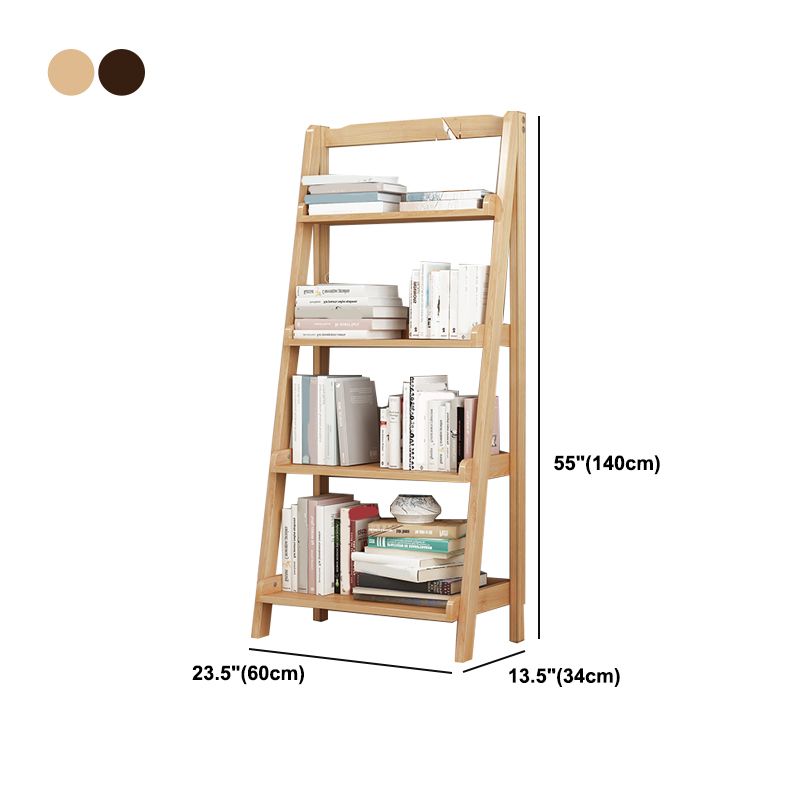 Modern Style Ladder Bookcase Open Back Solid Wood Bookshelf for Home Clearhalo 'Bookcases' 'furn' 'furn_bookcases' 'Furniture' 'furniture_bookcases' 'Office Furniture' 1200x1200_7c805fee-9af2-42db-bf9f-e0ed3f51945d