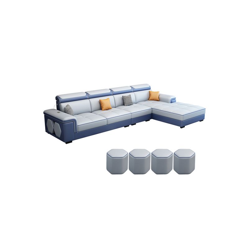 Contemporary L-shaped Sectional Right Facing Sofa with Reversible Chaise Clearhalo 'furn' 'furn_sectionals' 'Furniture' 'furniture_sectionals' 'kitchen' 'kitchen_sectionals' 'Living Room Furniture' 'Sectionals' 1200x1200_7c80b2dd-5ba8-426d-b5d4-e2f059aff596