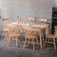 Contemporary Coffee Shop Wood Side Chair Matte Finish Slat Back Dining Chair Clearhalo ' kitchen&dining_furn' 'Dining Chairs' 'Dining Tables & Seating' 'dining_chair' 'furn' 'furn_dining_chair' 'Furniture' 'furniture_dining_chair' 'Kitchen & Dining Furniture' 'kitchen' 1200x1200_7c81468a-3a6a-4d0d-9e16-f84ffcaa0730