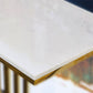 Tavolo console in marmo glam rettangolo di divani della console per hall