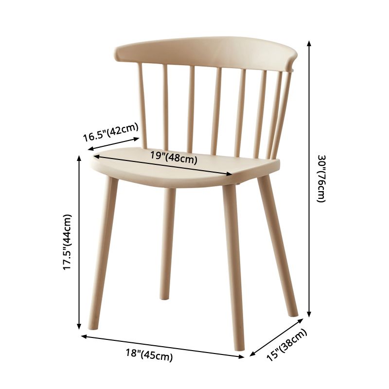Modern Plastic Winsor Chair 30"H Acrylic Dining Chair for Restaurant Bedroom Clearhalo ' kitchen&dining_furn' 'Dining Chairs' 'Dining Tables & Seating' 'dining_chair' 'Furniture' 'furniture_dining_chair' 'Kitchen & Dining Furniture' 'kitchen' 1200x1200_7c8234d9-a6d1-40ee-9afc-4503801998a9