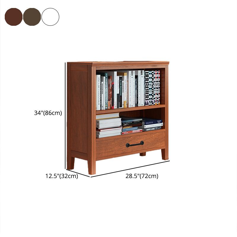 Scandinavisch rubberhout standaard boekenplank gesloten terug verticale boekenplank