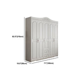 White French Country Wardrobe Armoire Engineered Wood Wardrobe Clearhalo 'Armoires & Wardrobes' 'armoires_wardrobes' 'Bedroom Furniture' 'furn' 'furn_armoires_wardrobes' 'Furniture' 1200x1200_7c857994-b61e-43b1-81d7-95e201079d6d