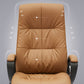 Modern Padded Arms Office Chair Leather Tilt Mechanism Chair with Wheels