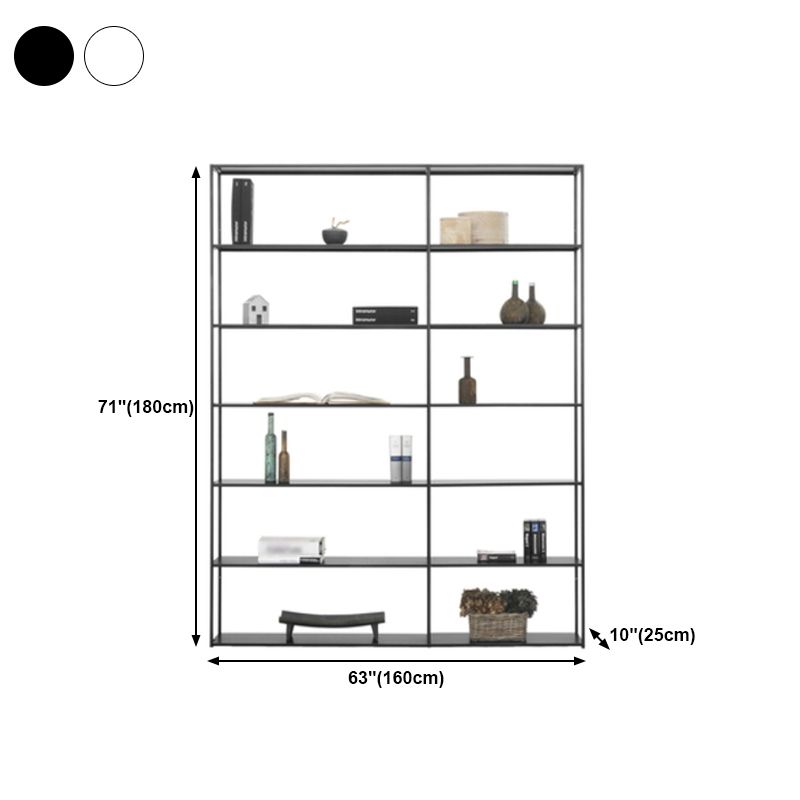 Minimalist Style Open Shelf Bookcase with Rectangular Shelve Clearhalo 'Bookcases' 'Furniture' 'furniture_bookcases' 'kitchen' 'kitchen_bookcases' 'Living Room Furniture' 'Office Furniture' 1200x1200_7c861e53-7c08-4762-8e46-3c3baa3ba8c0