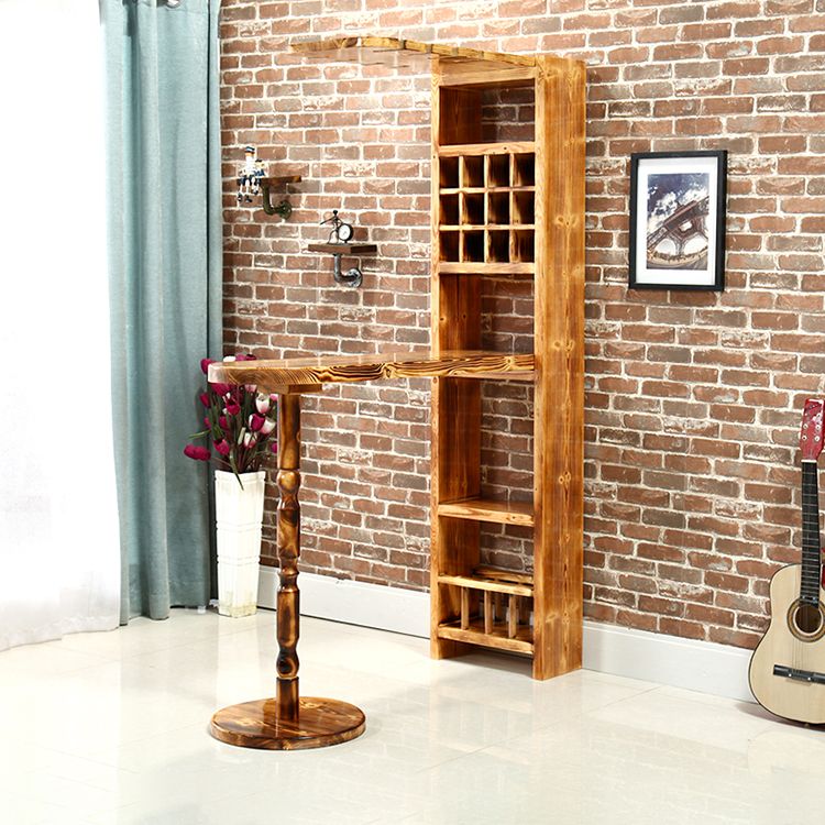 Traditional Ellipse Bar Table Storable Solid Wood Table for Living Room Clearhalo 'Bar Furniture' 'Bar Tables' 'bar_tables' 'furn' 'furn_bar_tables' 'Furniture' 'Kitchen & Dining Furniture' 1200x1200_7c8634a1-3110-4ba5-95e0-5421555b4436