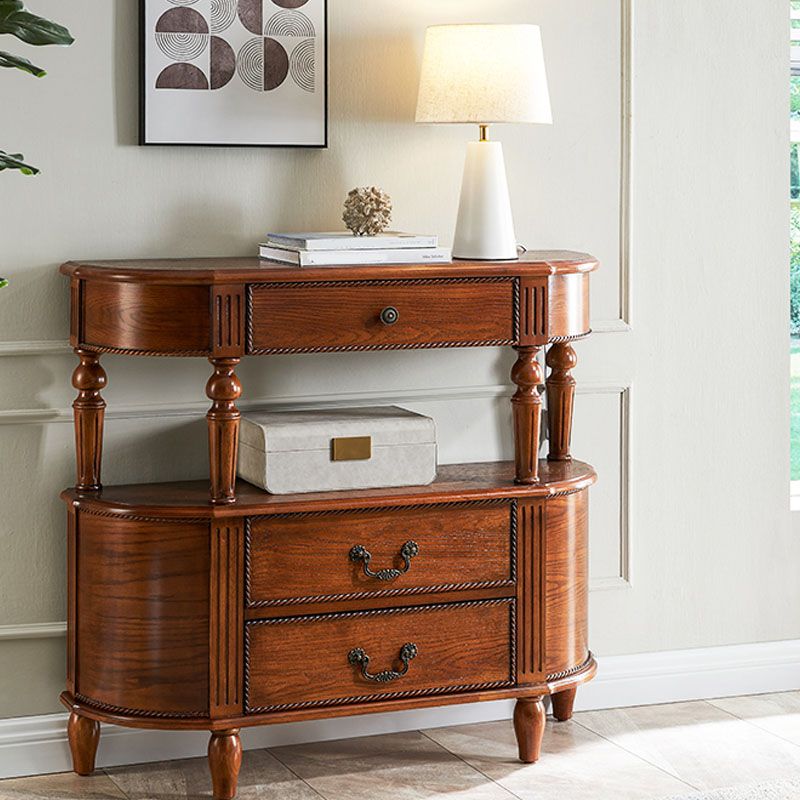 Tavolo di divano console in legno moderno di metà secolo per la sala per Hall