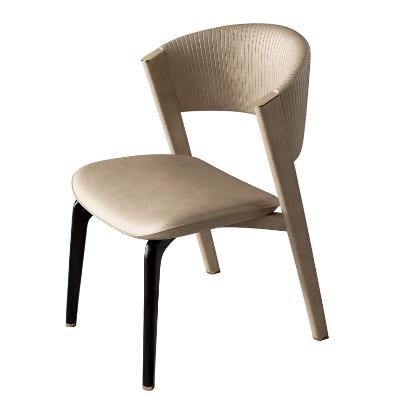 Open rug dineren accentstoel gestoffeerde eetkamerstoel voor huis