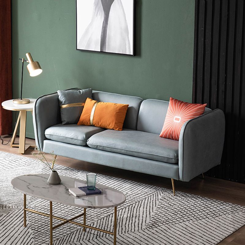 Modern Standard Faux Leather Sofa 3 Seater Square Arm Sofa for Living Room Clearhalo 'Furniture' 'furniture_sofas' 'kitchen' 'kitchen_sofas' 'Living Room Furniture' 'Sofa' 'sofas' 1200x1200_7c88b2a4-b8c1-4746-8d63-eebc35dc4f01