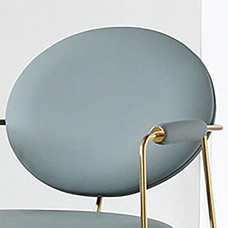 Scandinavian Arm PU Leather Dining Chairs Open Back Side Chair Clearhalo 'Dining Chairs' 'Dining Tables & Seating' 'dining_chair' 'furn' 'furn_dining_chair' 'Furniture' 'furniture_dining_chair' 'Kitchen & Dining Furniture' 1200x1200_7c88de22-2461-470c-ba39-9e795fbc52cc