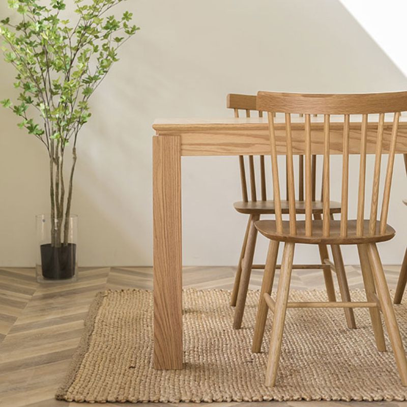 Mobili contemporanei 1/4/5 mobili rettangolo in legno massiccio set in naturale