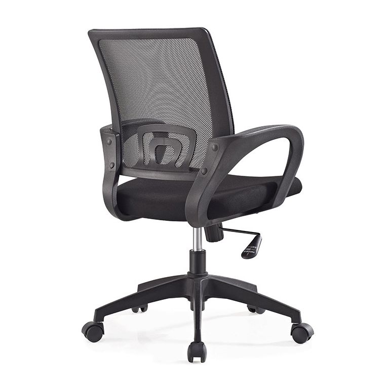 Middle Back Office Chair Fixed Arm Office Chair with Gauze Sponge Cushion Clearhalo 'furn' 'furn_office_chair' 'Furniture' 'furniture_office_chair' 'Office Chairs' 'Office Furniture' 'office_chair' 1200x1200_7c8973a0-0995-4e5a-ac5a-ef22ca172647