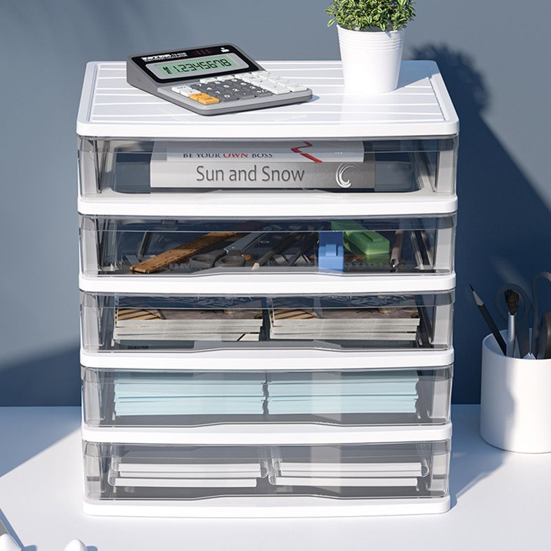 Mobile moderno in plastica con cassetti mobile per archivio verticale per ufficio